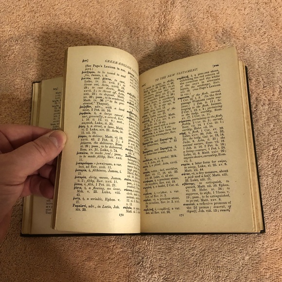 Vintage 1908 A Lexicon of the Greek Testament Macmillan Company RARE - Picture 7 of 11